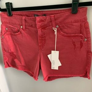 Level 99 Adelynn Distressed Side Slit Denim